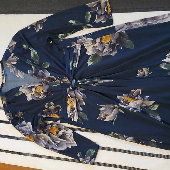 Pink Blush Peach Love Floral Maternity Maxi - Picture 1 of 5